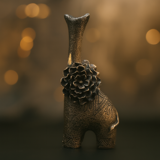 Antique Bronze Giraffe Figurine