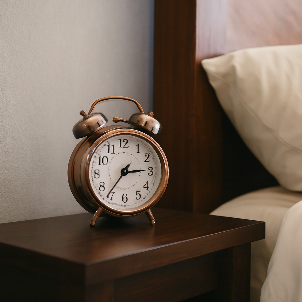 Vintage Copper Alarm Clock