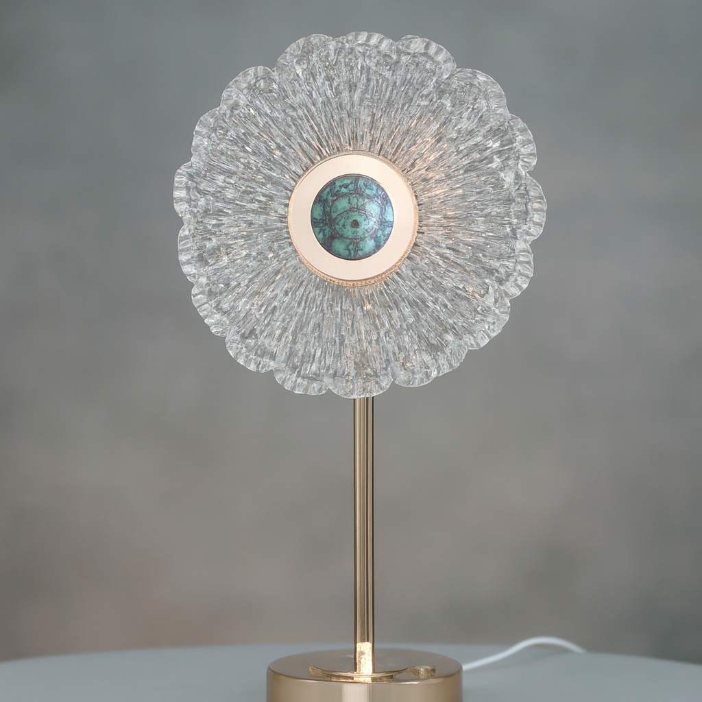 Modern Acrylic Flower Table Lamp