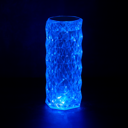 Emerald Glow Crystal Lamp