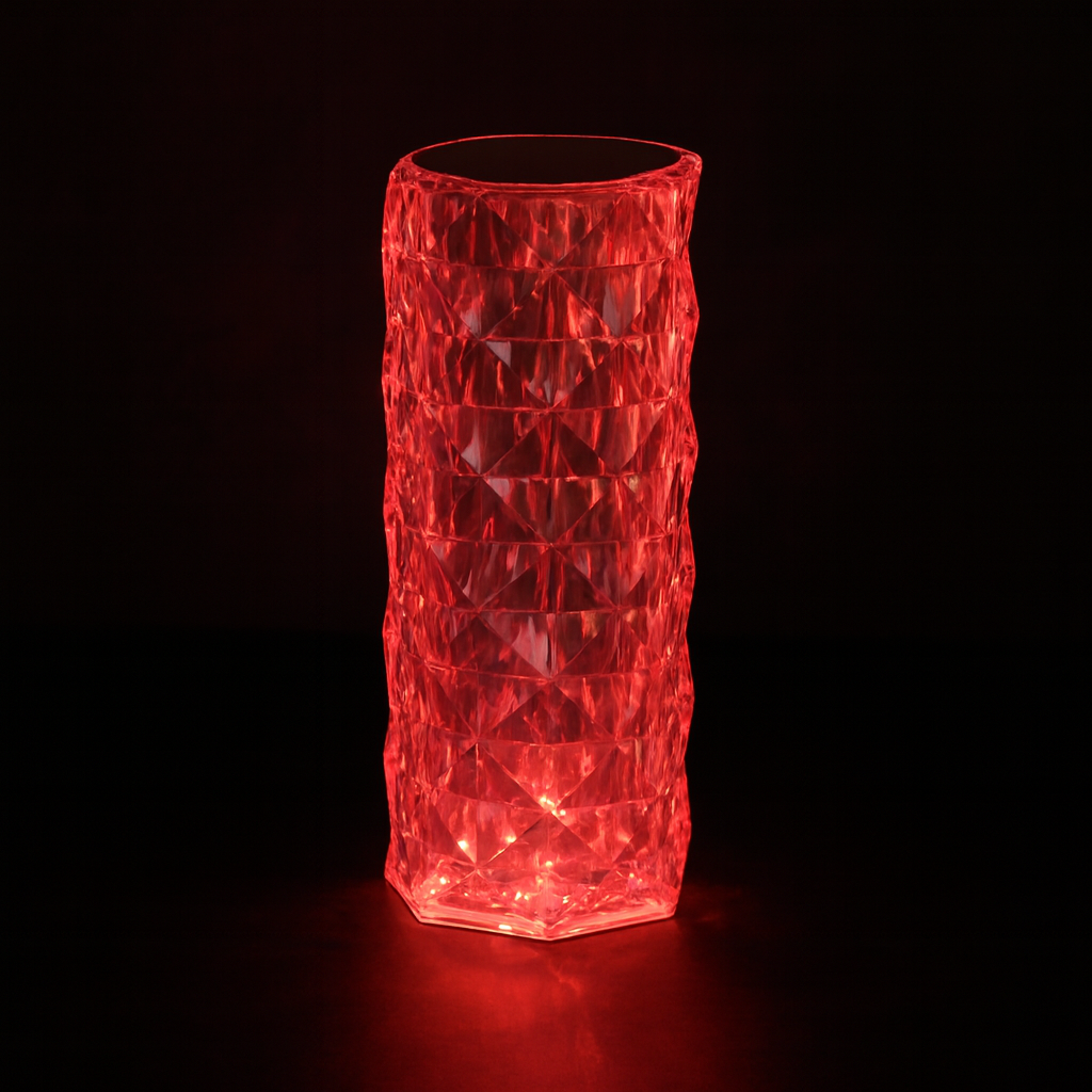 Emerald Glow Crystal Lamp