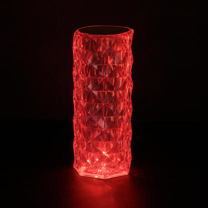 Emerald Glow Crystal Lamp