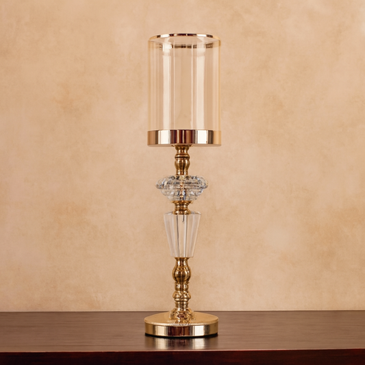 Gold Crystal Candle Stand