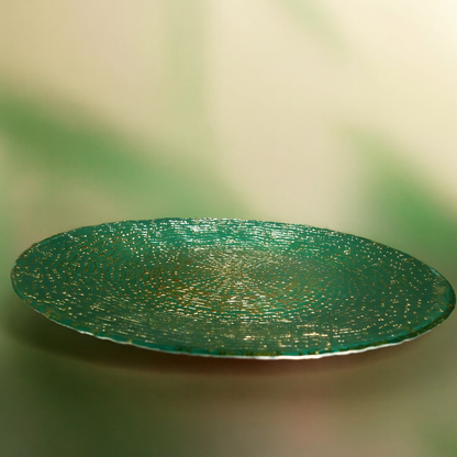 Rippled Ocean green Serveware