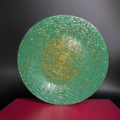 Rippled Ocean green Serveware