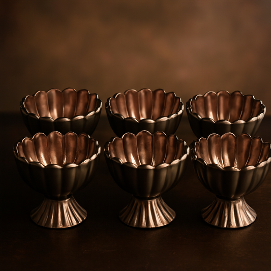 Fluted Pedestal Decorative, Ice Cream Dessert Bowl