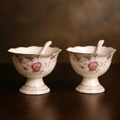 Rose Garden Dessert Cup - Set of 6