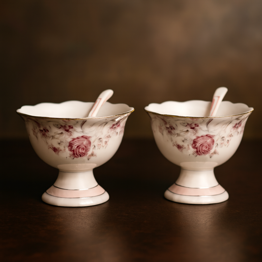 Rose Garden Dessert Cup - Set of 6