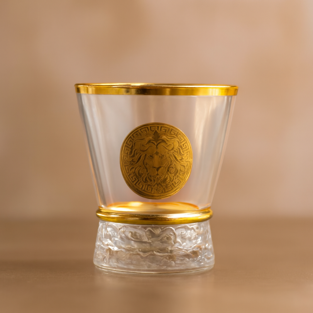 Glass Set Vip Luxury Gold-Embellished Glass Set – 255ml (Pack of 6) – Mirana Decoor