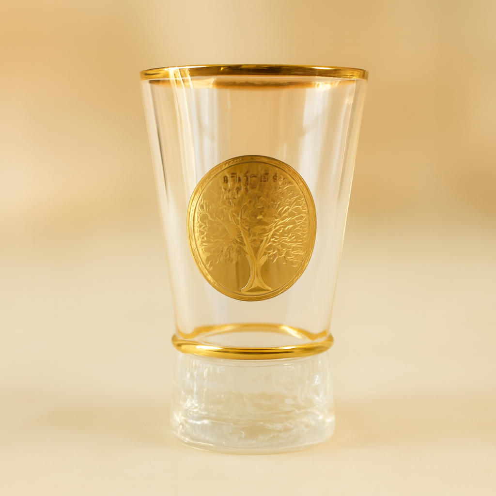 Royal Gold-Embellished Glass Set  of 6