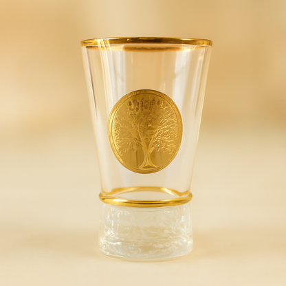 Royal Gold-Embellished Glass Set  of 6