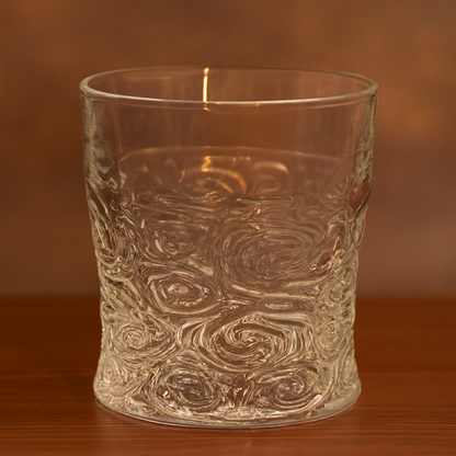 Swirl Textured Glass Tumbler Set of 6