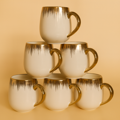 Classic Ceramic Coffee Mugs – Set of 6