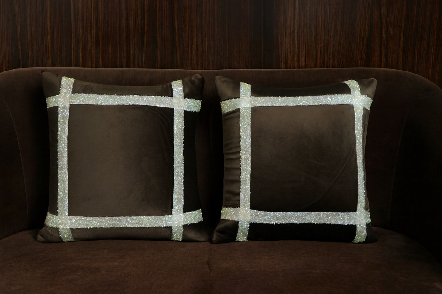 Cushion Cover Set of 5 – Glitter Border