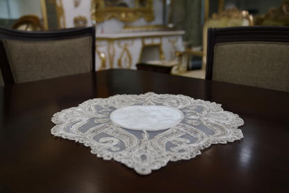 Luxury Embroidered Table Mat Set of 6 – 12x18 Inches