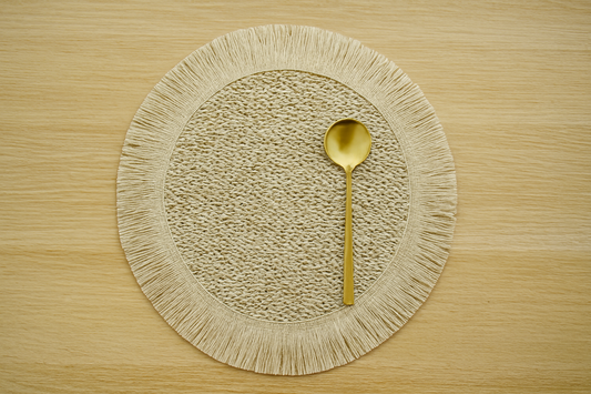 Boho Chic Fringe Table Mats – Premium Set of 6