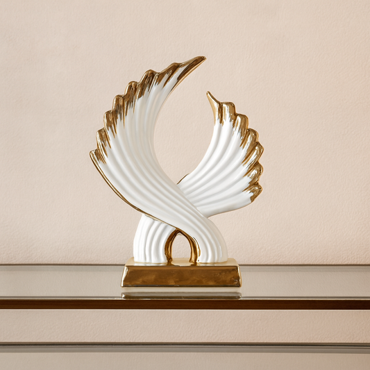 Golden Wing Harmony Sculpture