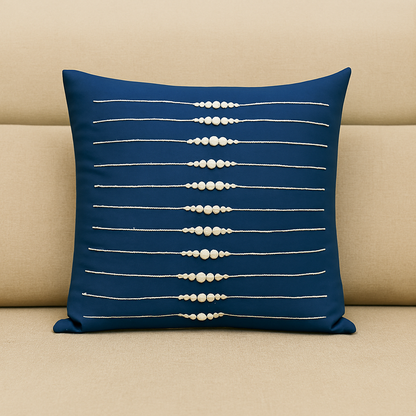 Pearl Line Embellished Cushion Cover – set of 5