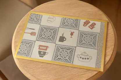 Premium PVC Table Mats – Set of 6