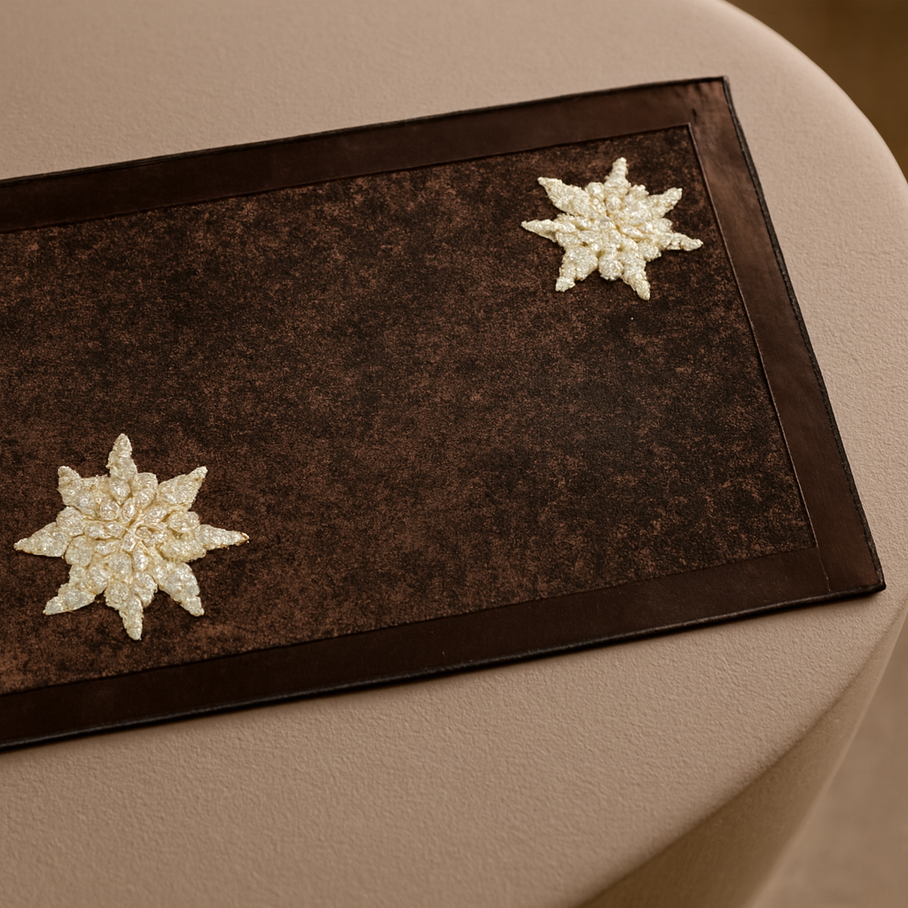 Luxury Velvet Table Mats – Set of 6 (12” x 18”)