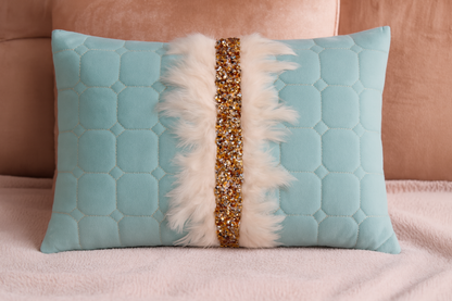 Premium Embroidered Lumbar Cushion Covers – Set of 2 (12x18 inch) | Luxury Handwork Collection