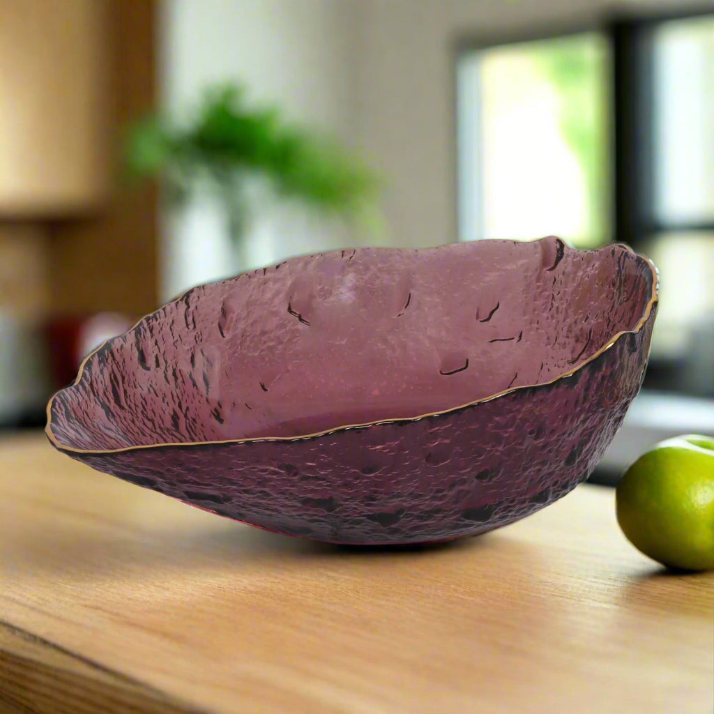 Elegant Glass Fruit Bowl