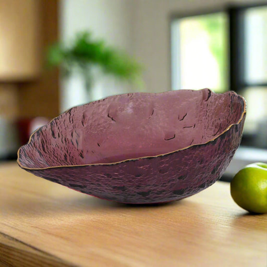 Elegant Glass Fruit Bowl