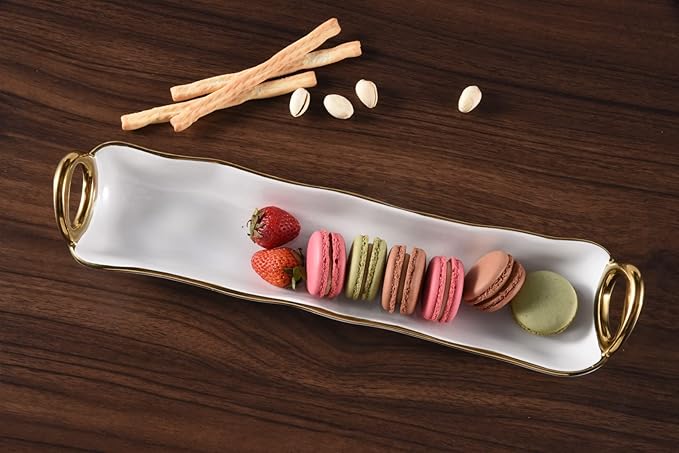 Elegant Porcelain Food Serving Platter