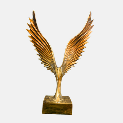 Golden Winged Bird Sculpture