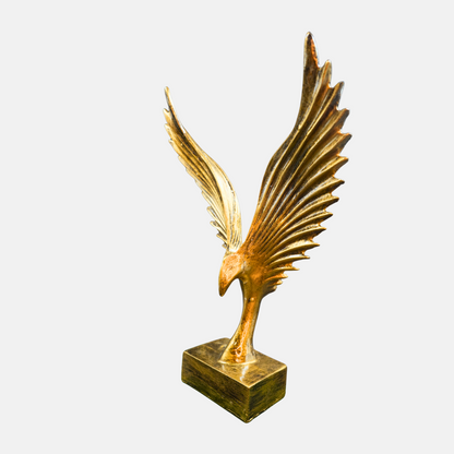 Golden Winged Bird Sculpture