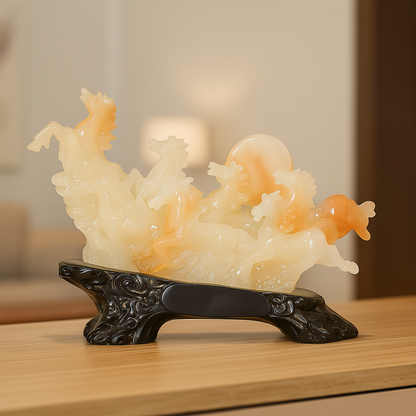 Seven Running Horses Feng Shui Statue