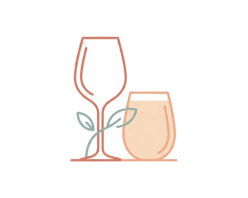 Two wine glasses icon on a transparent background