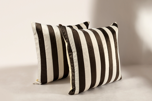 Black & White Stripe Throw Pillow Cover