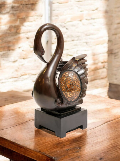 Handcrafted Wooden Swan Showpiece