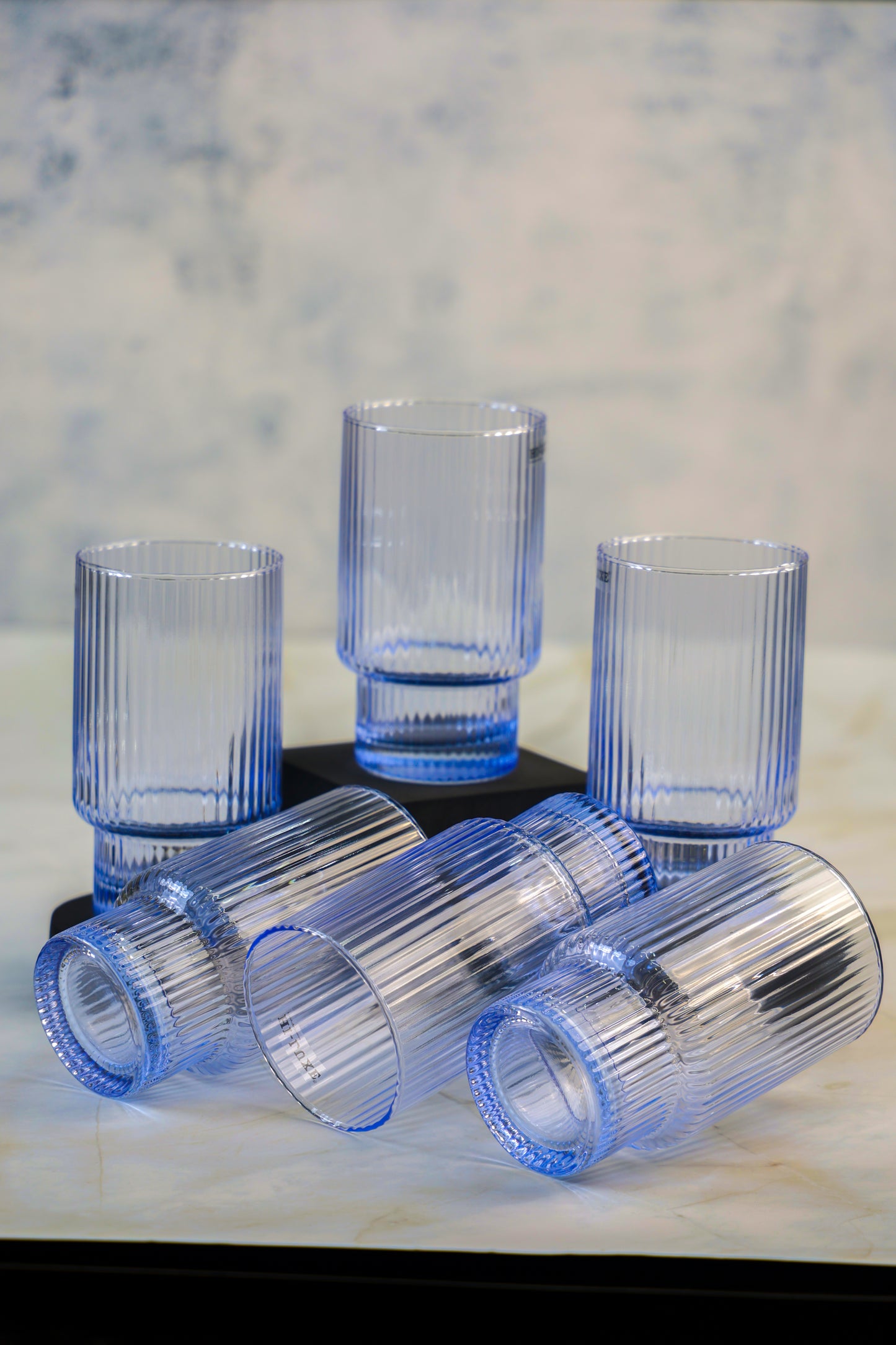 CRYSTALLINE CASCADE TUMBLER SET