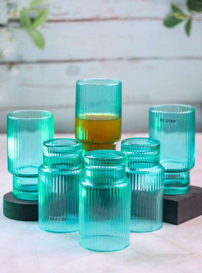 CRYSTALLINE CASCADE TUMBLER SET