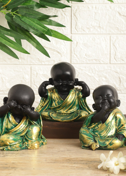 🎁 Lucky Monks Resin Laughing Buddha (Discount)