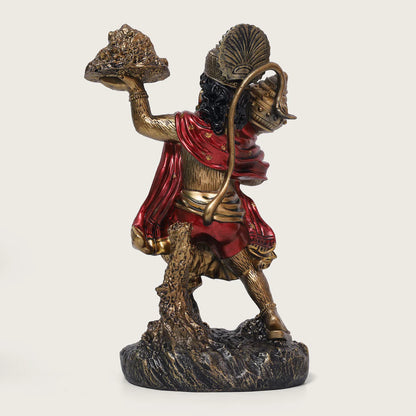 statue of Lord Hanuman carrying the Sanjeevani mountain