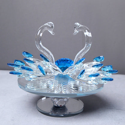 crystal duck showpiece
