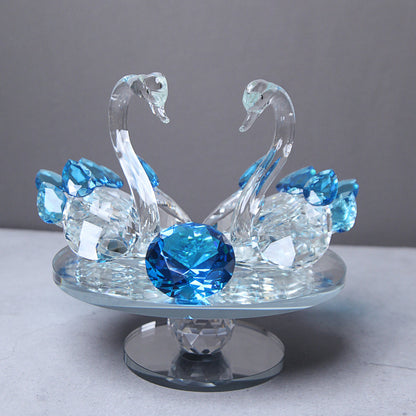 crystal duck showpiece