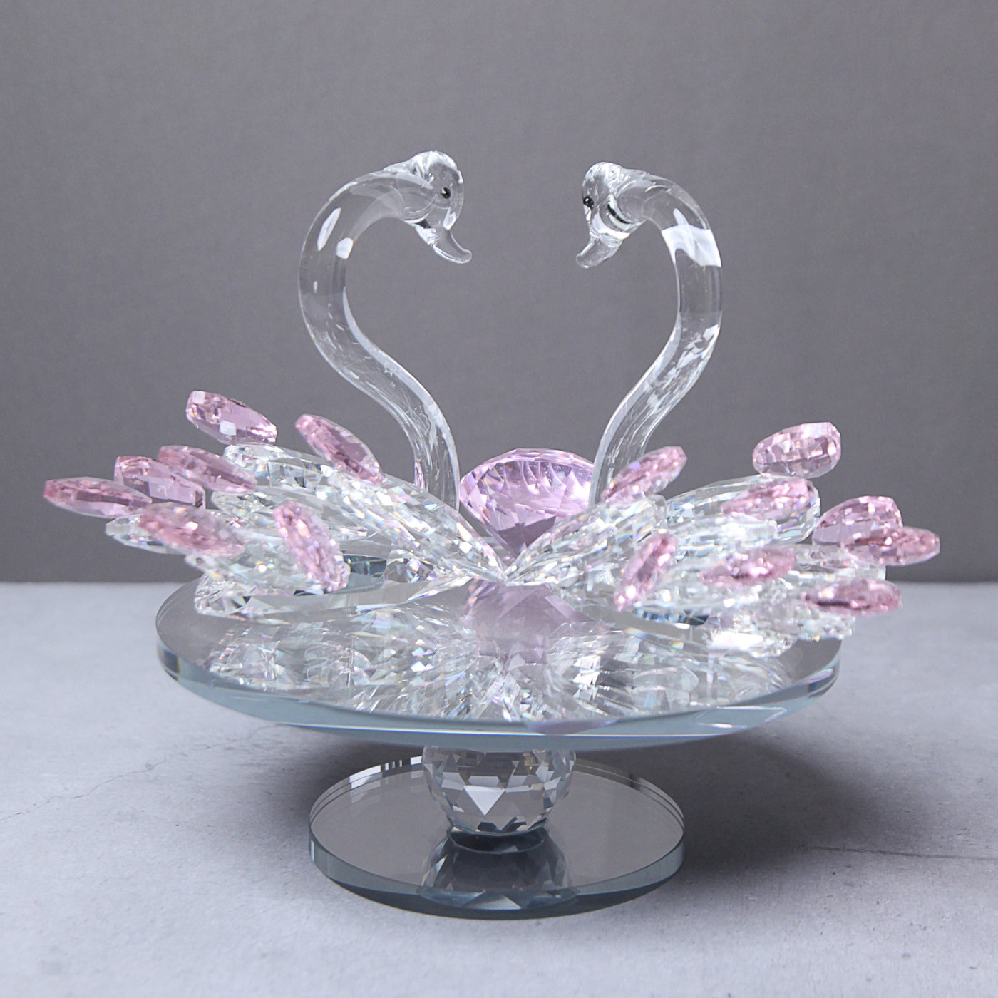 crystal duck showpiece