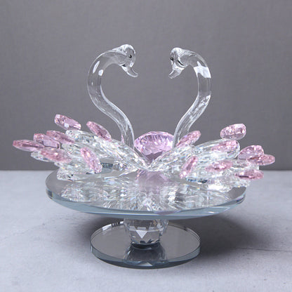 crystal duck showpiece