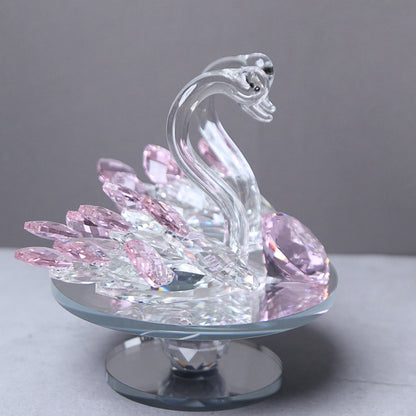 crystal duck showpiece