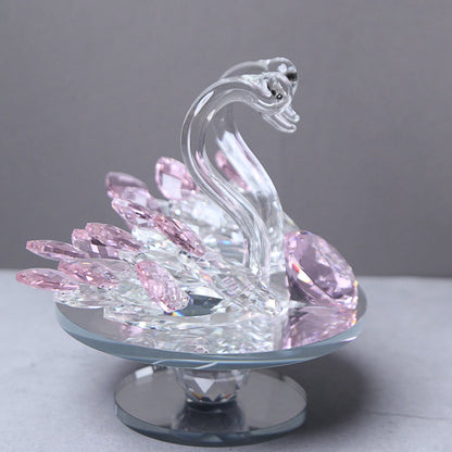 crystal duck showpiece