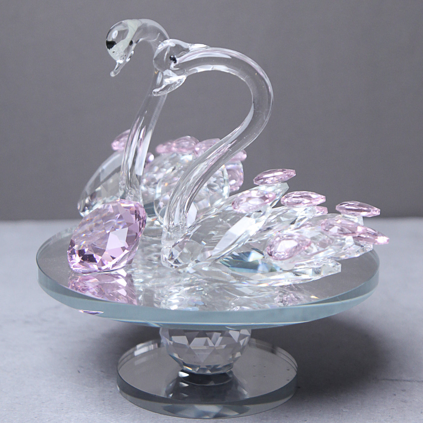 crystal duck showpiece