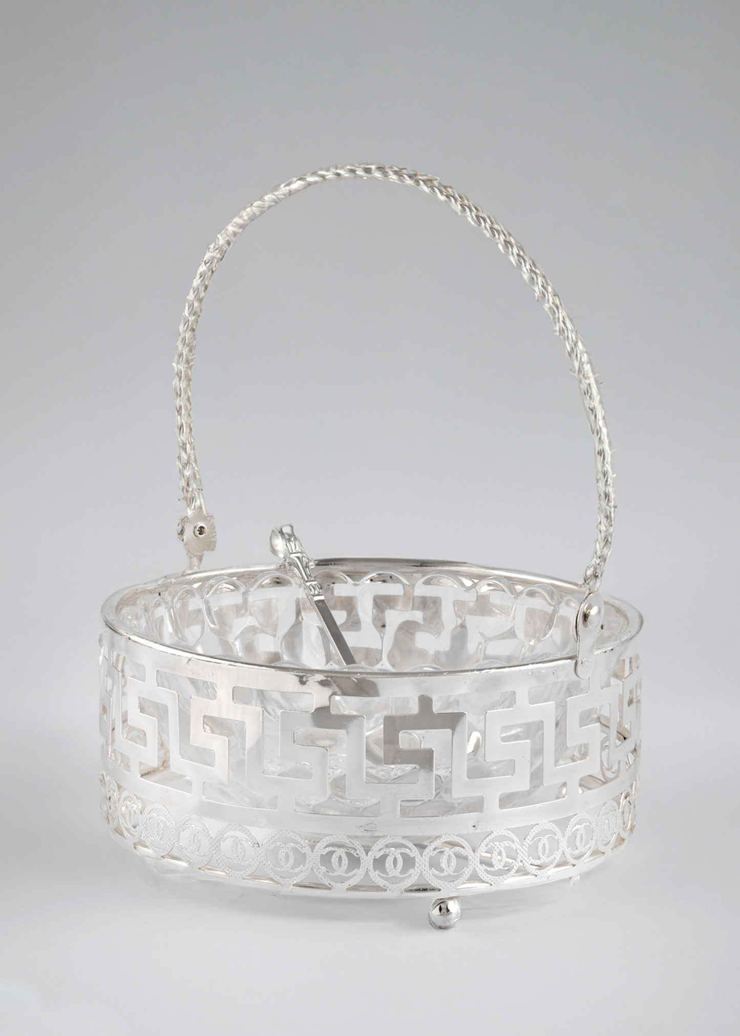 VERSACE BASKET WITH HANDLE