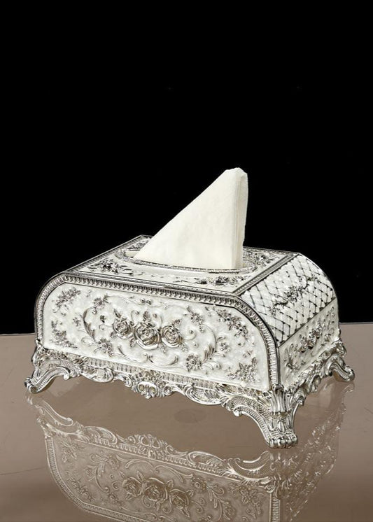 🎁 White Metal Tissue Holder (Discount)
