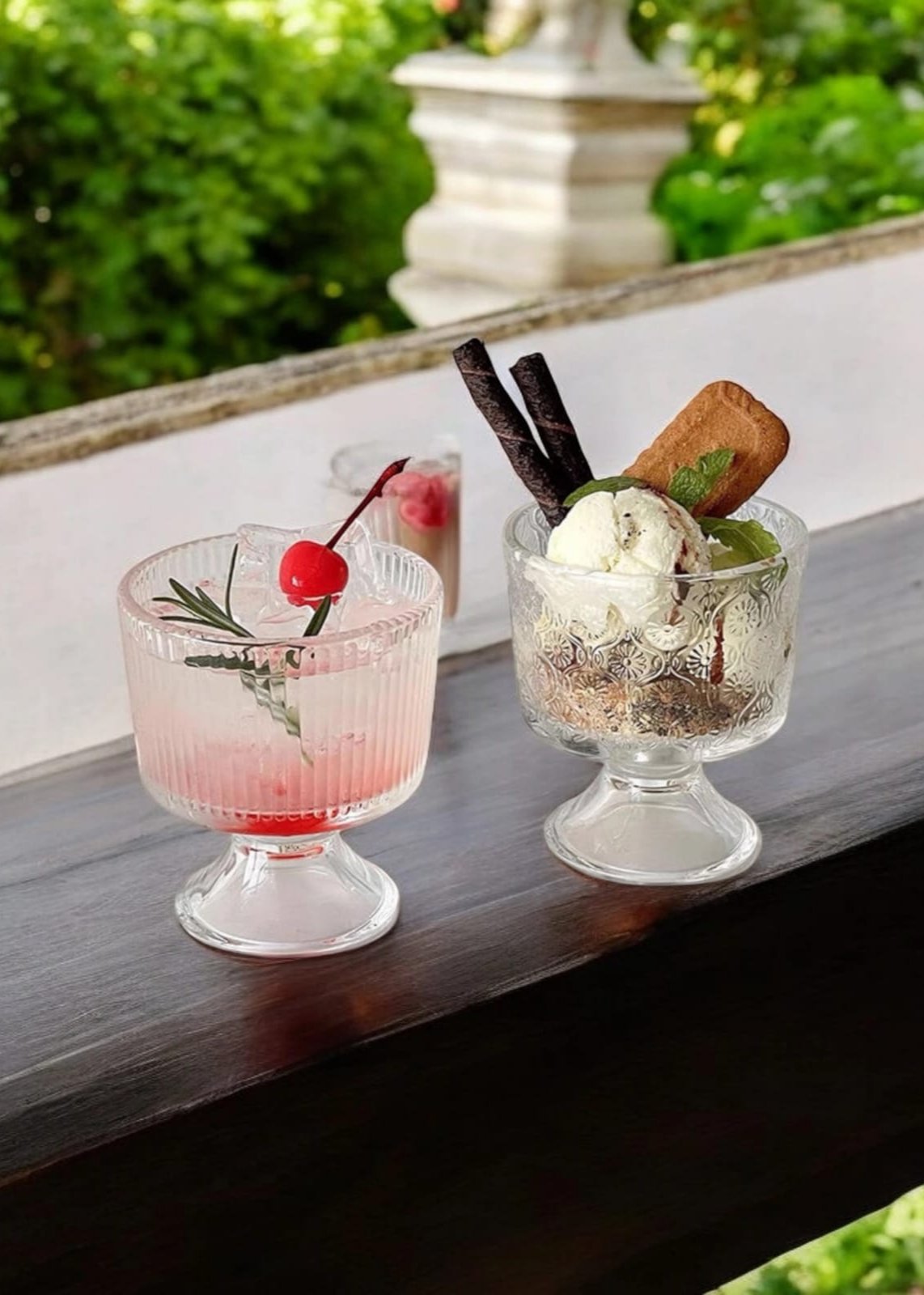 Ice Cream and Pudding Glass Set