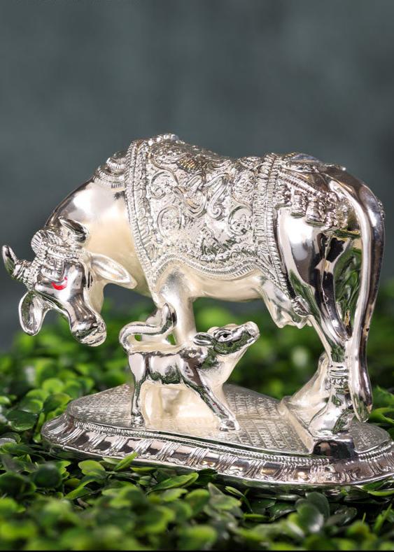 Kamdhenu Cow and Calf Showpiece