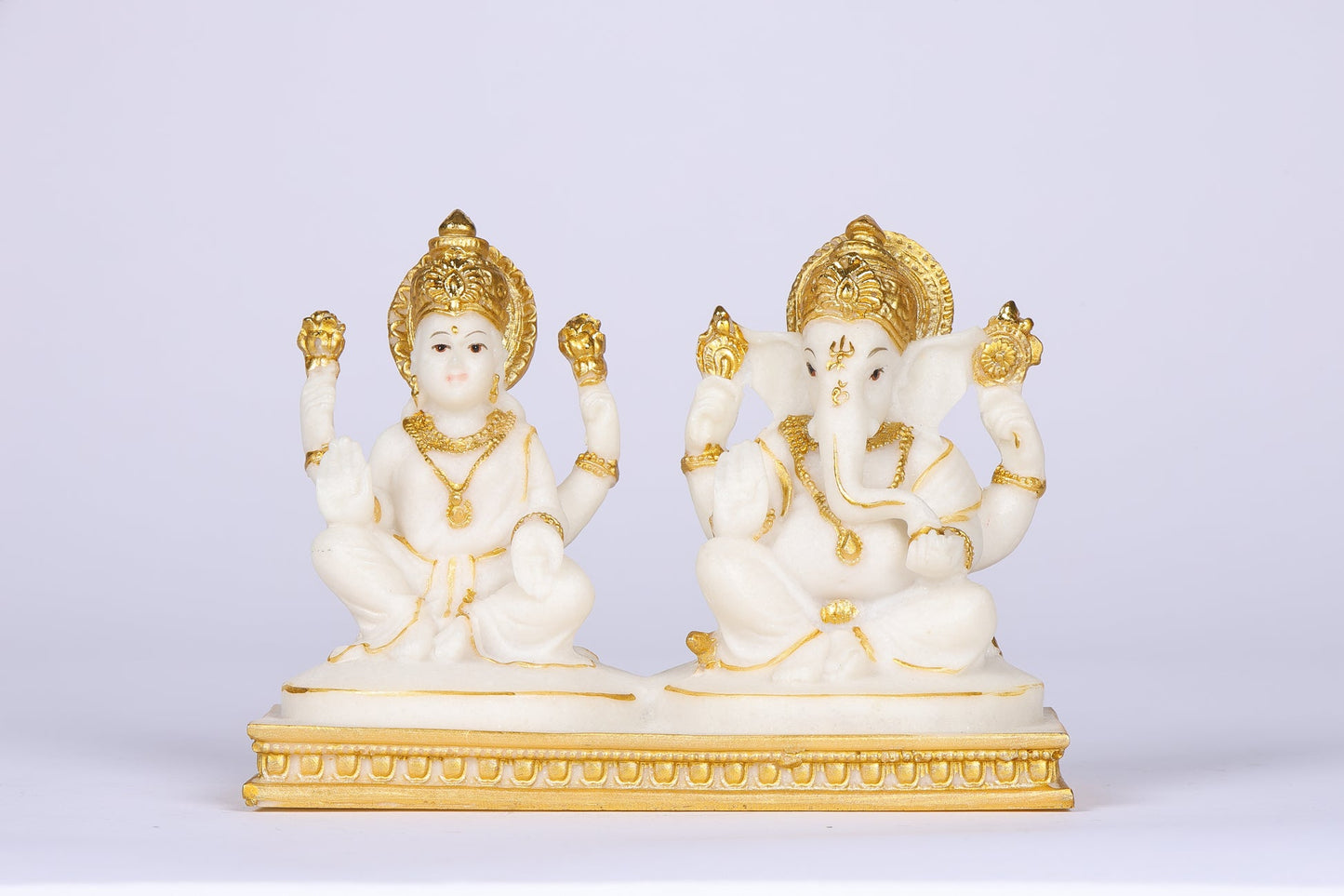 Lakshmi Ganesh Gold Idol